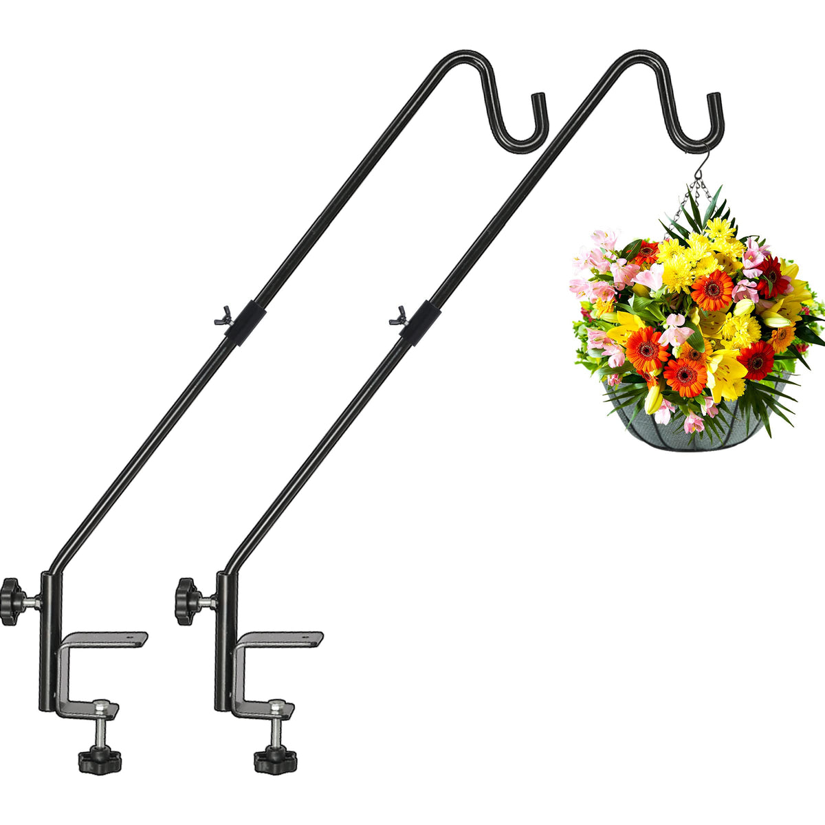 FEED GARDEN 31-inch deck hook with swivel for versatile hanging capabilities