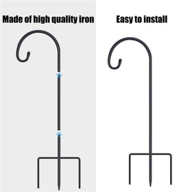 FEED GARDEN 32-inch steel pole, durable and easy to assemble