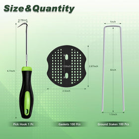 FEED GARDEN 6-Inch stakes sharp tip for easy penetration.