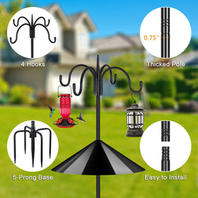 FEED GARDEN 92-inch pole offers elevated placement for easy feeder access.