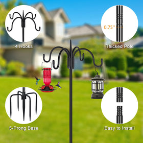 FEED GARDEN adjustable height supports 44 to 92 inches.