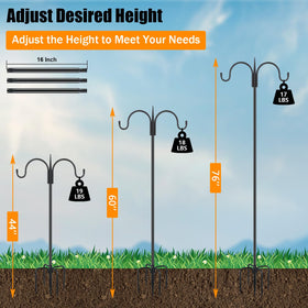 FEED GARDEN versatile hanger for bird feeders and planters.