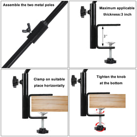 FEED GARDEN black deck hook blends with outdoor decor