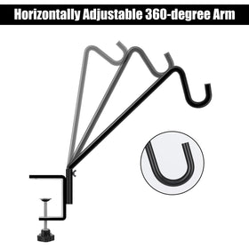 FEED GARDEN deck hook clamp top-3-inch fits various railing thicknesses securely.
