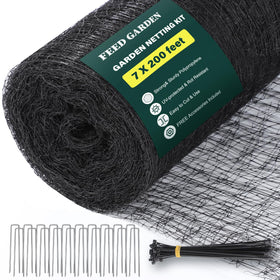 FEED GARDEN deer netting full roll blocks deer and birds while staying lightweight