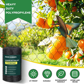 FEED GARDEN mesh detail 3/4-inch to protect plants without harming wildlife