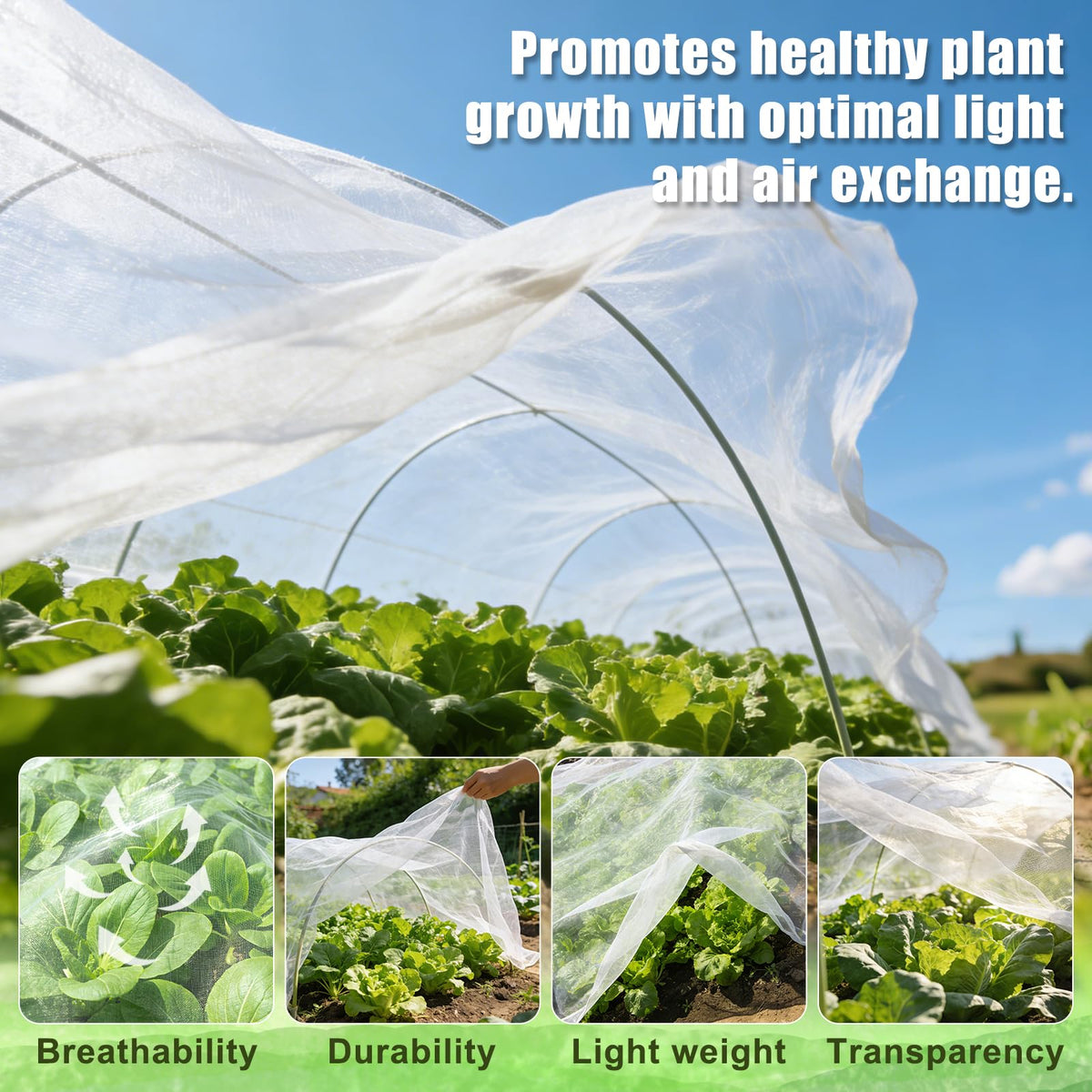FEED GARDEN durable PE netting endures sun and rough use