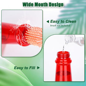 FEED GARDEN durable red plastic construction for year-round outdoor use.