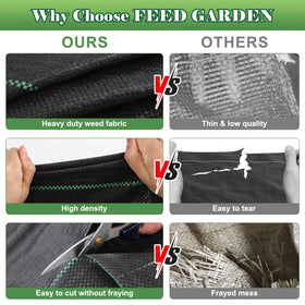 FEED GARDEN easy-cut lines help you fit any layout