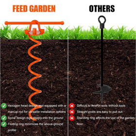 FEED GARDEN foldable ring top keeps setups neat and safe around pets.