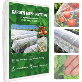 FEED GARDEN 8x10ft garden netting protects vegetables from birds