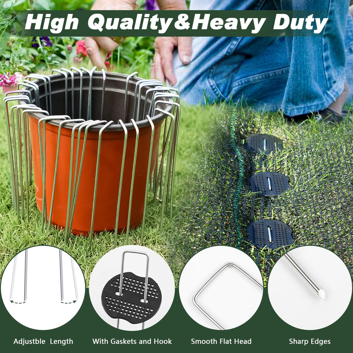 FEED GARDEN gaskets provide firm, reusable fixation for fabric installations.