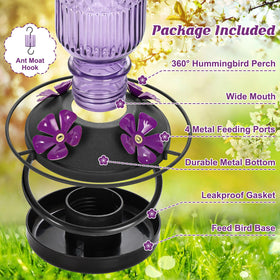 FEED GARDEN 16 oz feeder features leakproof seal for spill-free use