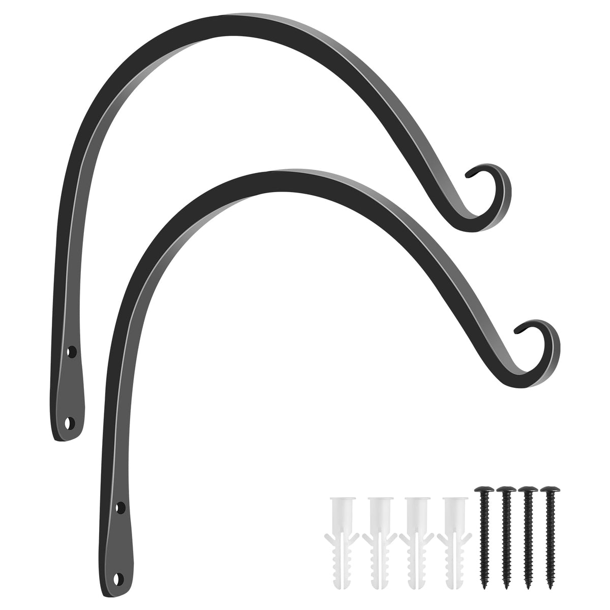 FEED GARDEN hanging bracket close-up, showing sturdy steel for outdoor use.