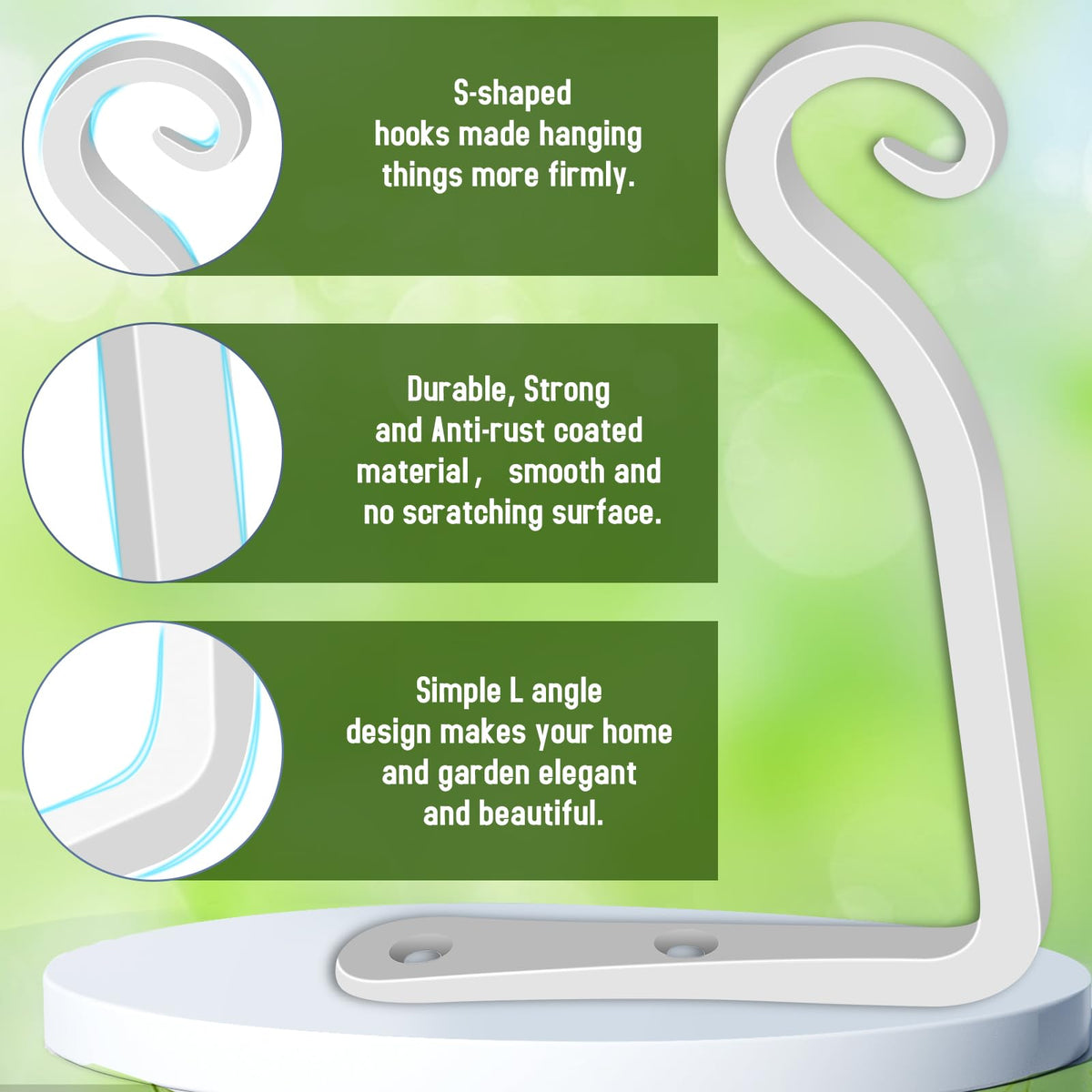 FEED GARDEN hanging bracket with lanterns and decorative lights