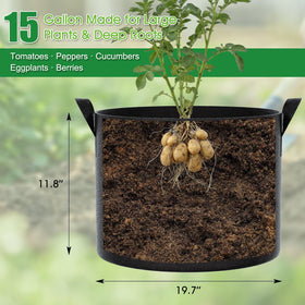 FEED GARDEN breathable 300G fabric promotes deep root aeration for thriving vegetables.