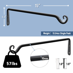 Heavy-duty FEED GARDEN metal hangers for outdoor use, rust-resistant