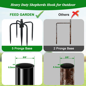 FEED GARDEN heavy-duty metal design withstands outdoor weather.