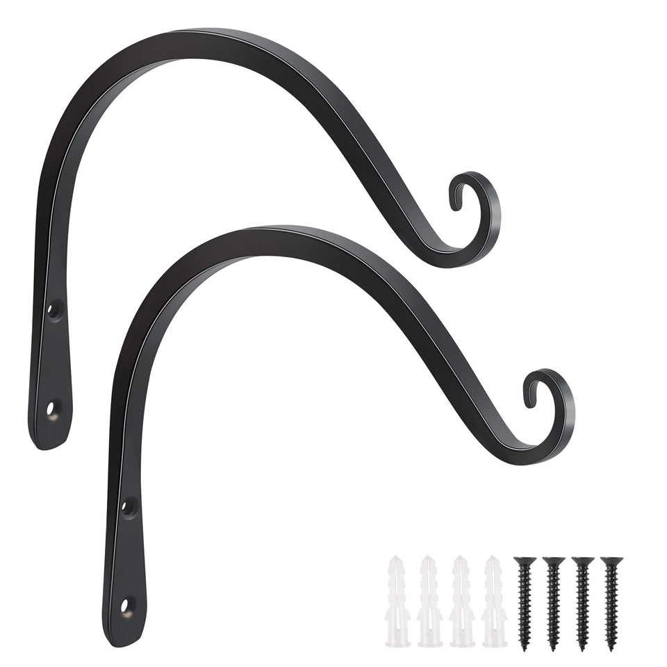FEED GARDEN heavy-duty plant hooks for wall mounting provide reliable 44 lb support.