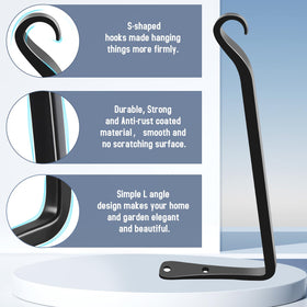 FEED GARDEN heavy-duty steel hanger resists rust and maintains a clean look.
