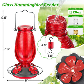 FEED GARDEN feeder with 4 bee guard ports to defend nectar