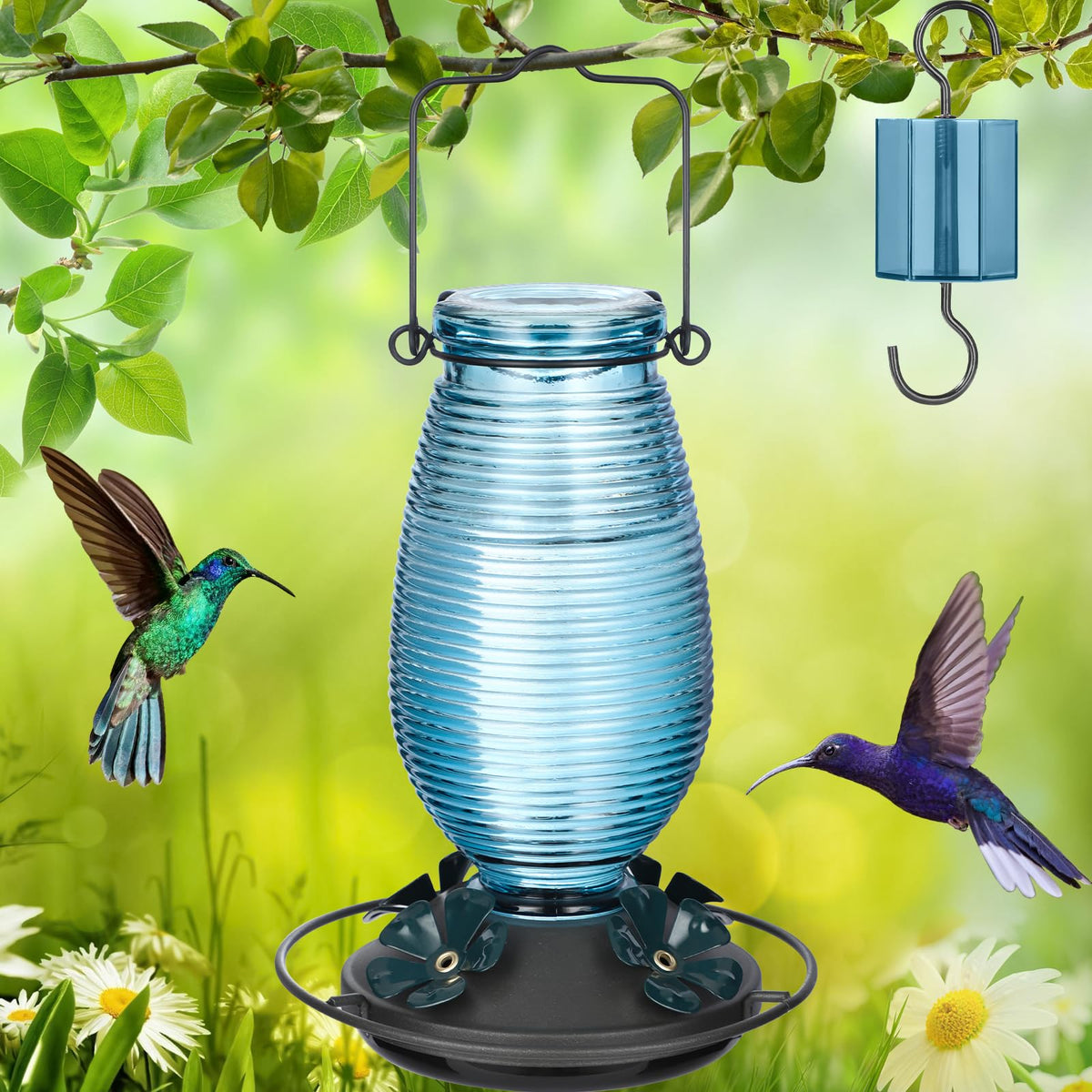 Gift-ready FEED GARDEN hummingbird feeder package for bird lovers