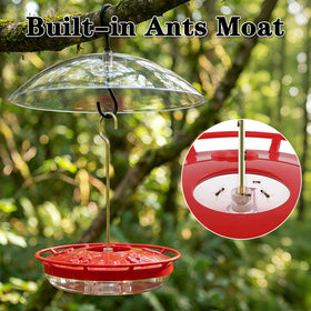FEED GARDEN hummingbird feeder with five ports attracts more hummingbirds during gardening.