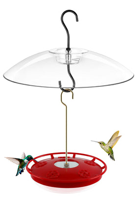 FEED GARDEN hummingbird feeder enhances backyard décor while inviting birds.