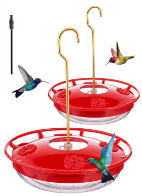 FEED GARDEN hummingbird feeder 2-pack on a garden hook, simple refills
