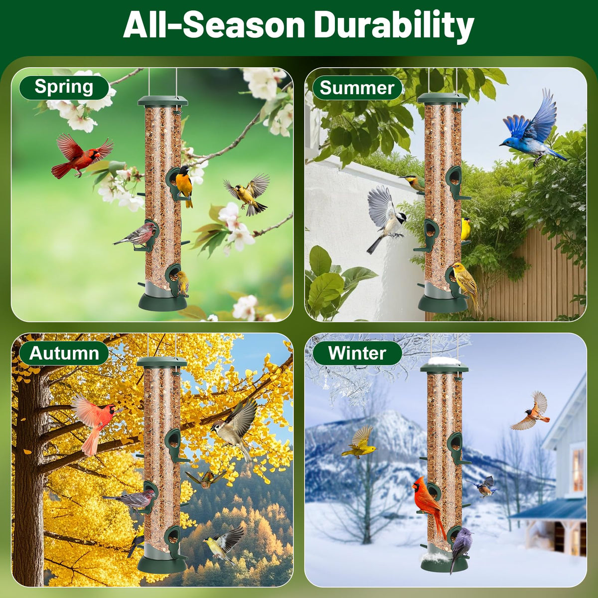 FEED GARDEN included hanging hardware enables easy installation.
