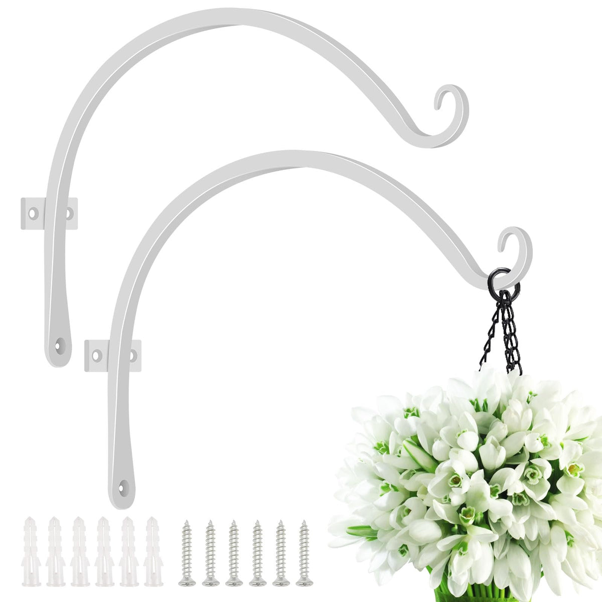 FEED GARDEN 2-pack includes mounting screws for immediate use