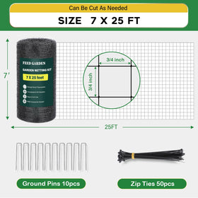 FEED GARDEN included stakes and zip ties enable quick setup