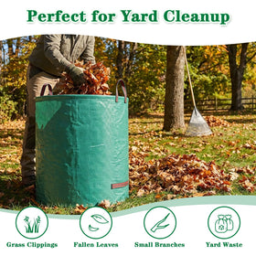 Includes FEED GARDEN gardening gloves for immediate yard cleanup