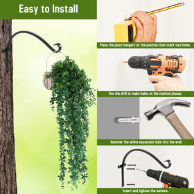 FEED GARDEN indoor outdoor versatility lets you hang pots or decor anywhere.