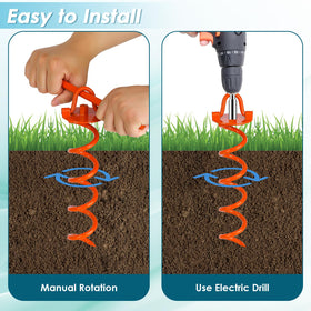 FEED GARDEN screw-in anchors compatible with drills for quick installation