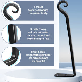 Iron FEED GARDEN bracket with powder coating for durability