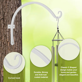 FEED GARDEN iron powder-coated hook; rust resistant for outdoor use