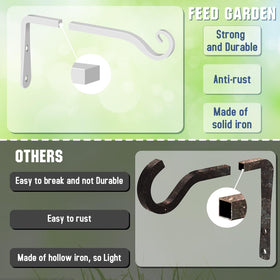 FEED GARDEN multi-purpose bracket for plants, feeders, and decor.