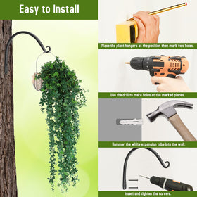 FEED GARDEN brackets used for multiple outdoor fixtures like bird feeders.