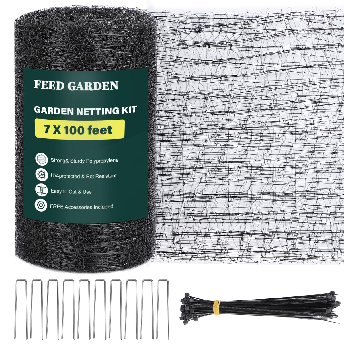 FEED GARDEN multi-season netting handling varying weather conditions