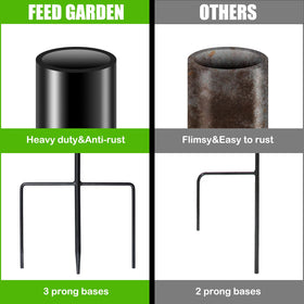 FEED GARDEN outdoor hanging lantern setup on a 32-inch hook