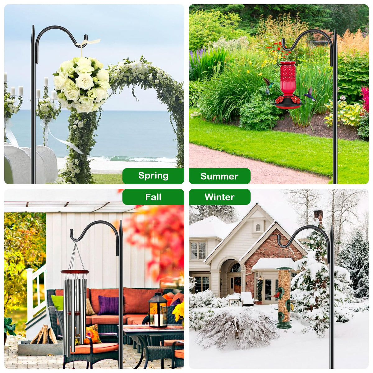 FEED GARDEN outdoor hook ideal for garden weddings and decorations.