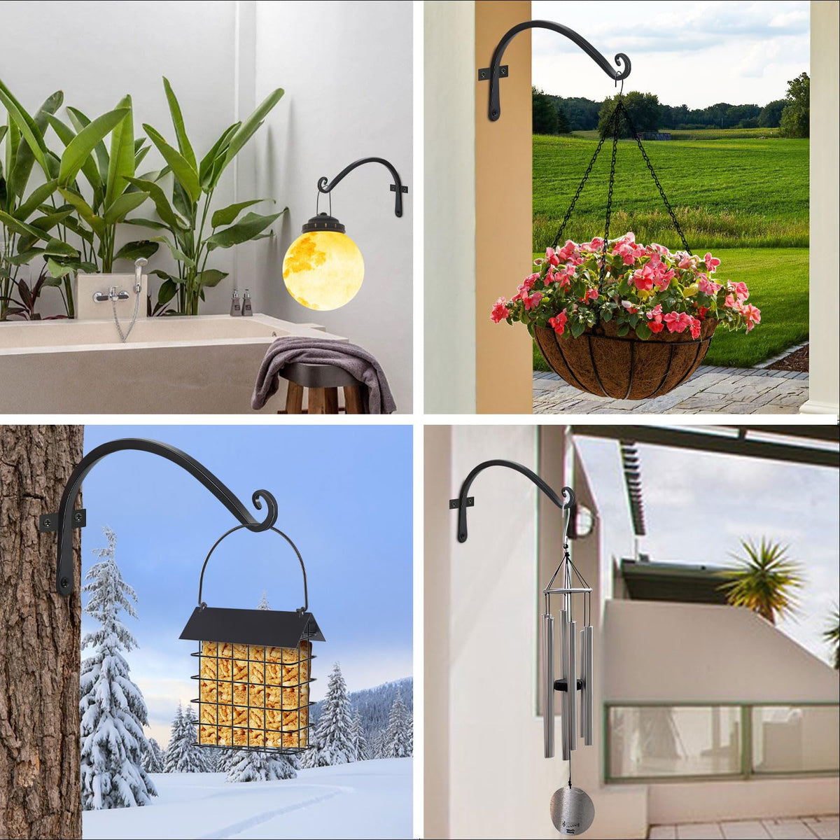 FEED GARDEN decorative hook ideal for patio or entryway styling