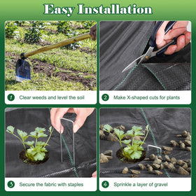 FEED GARDEN high-quality polypropylene weave ensures lasting ground coverage
