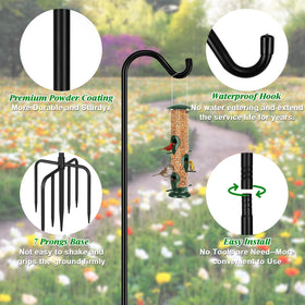 FEED GARDEN 92 inch height adjustable hook shown with extension