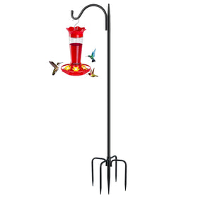 FEED GARDEN short shepherds hook with 5 base prongs for stable ground.