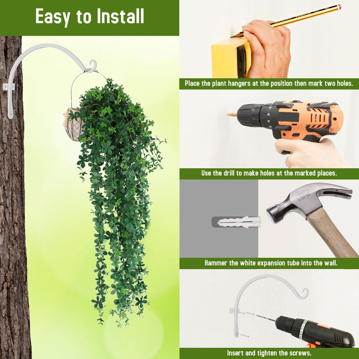 FEED GARDEN smooth edge design; prevents scratches on hanging items