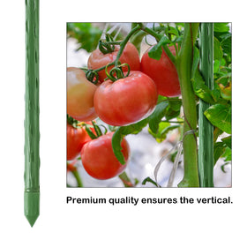 FEED GARDEN plastic-coated stake features spiral texture for easy gripping.