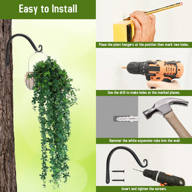 FEED GARDEN sturdy wall brackets suit gardens, patios, and balconies.