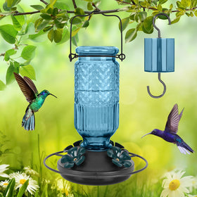FEED GARDEN Two-pack hummingbird feeders for gifting and multi-spot feeding